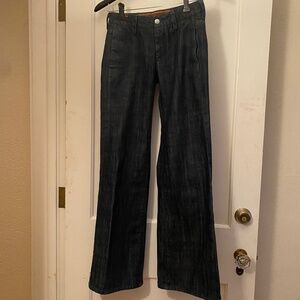 Notify Wide Leg Dark Wash Denim Trouser, size 26.